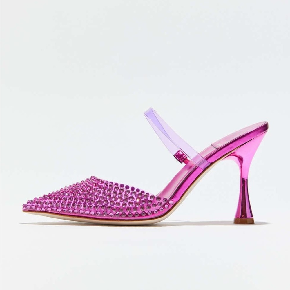 NIB Heiress Heels Pink Sparkle Crystals 💝 prom